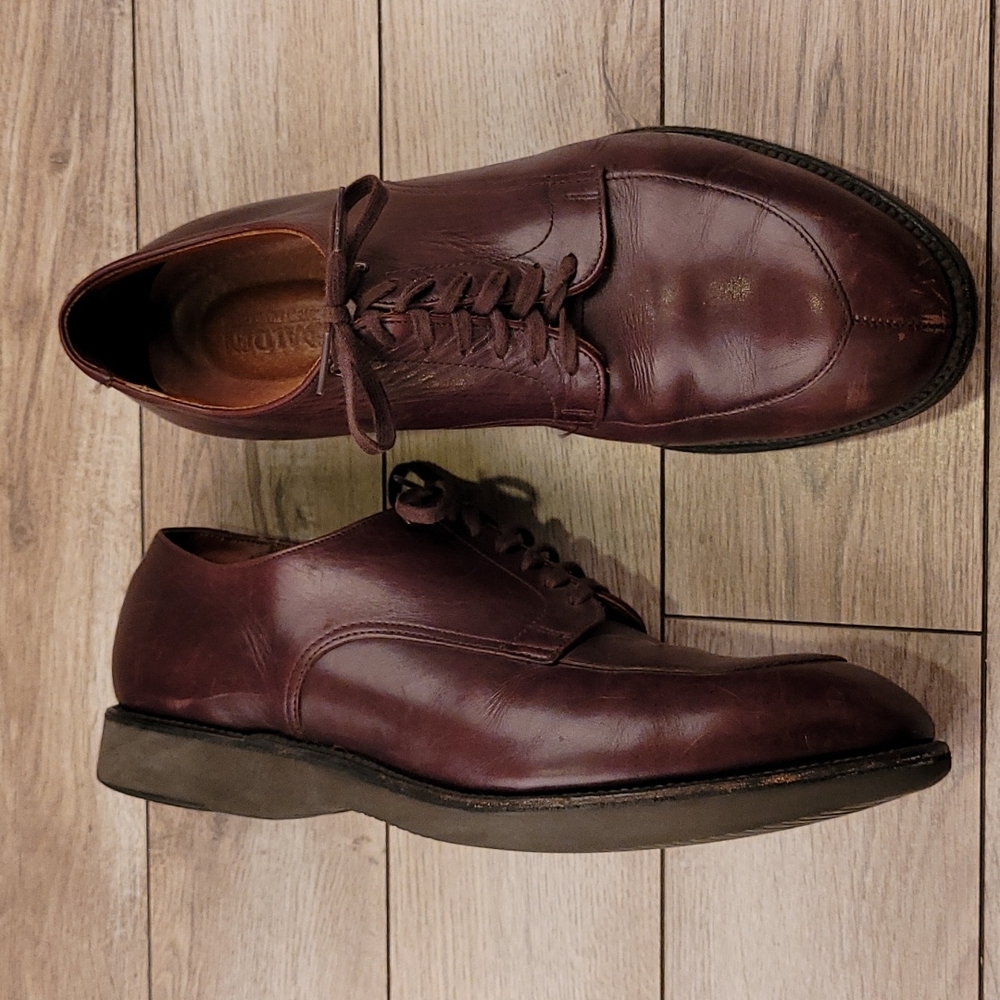 ALDEN Dark Brown Vintage Split Toe Oxfords Sz 10.5 B/D Mens Leather Dress Shoes